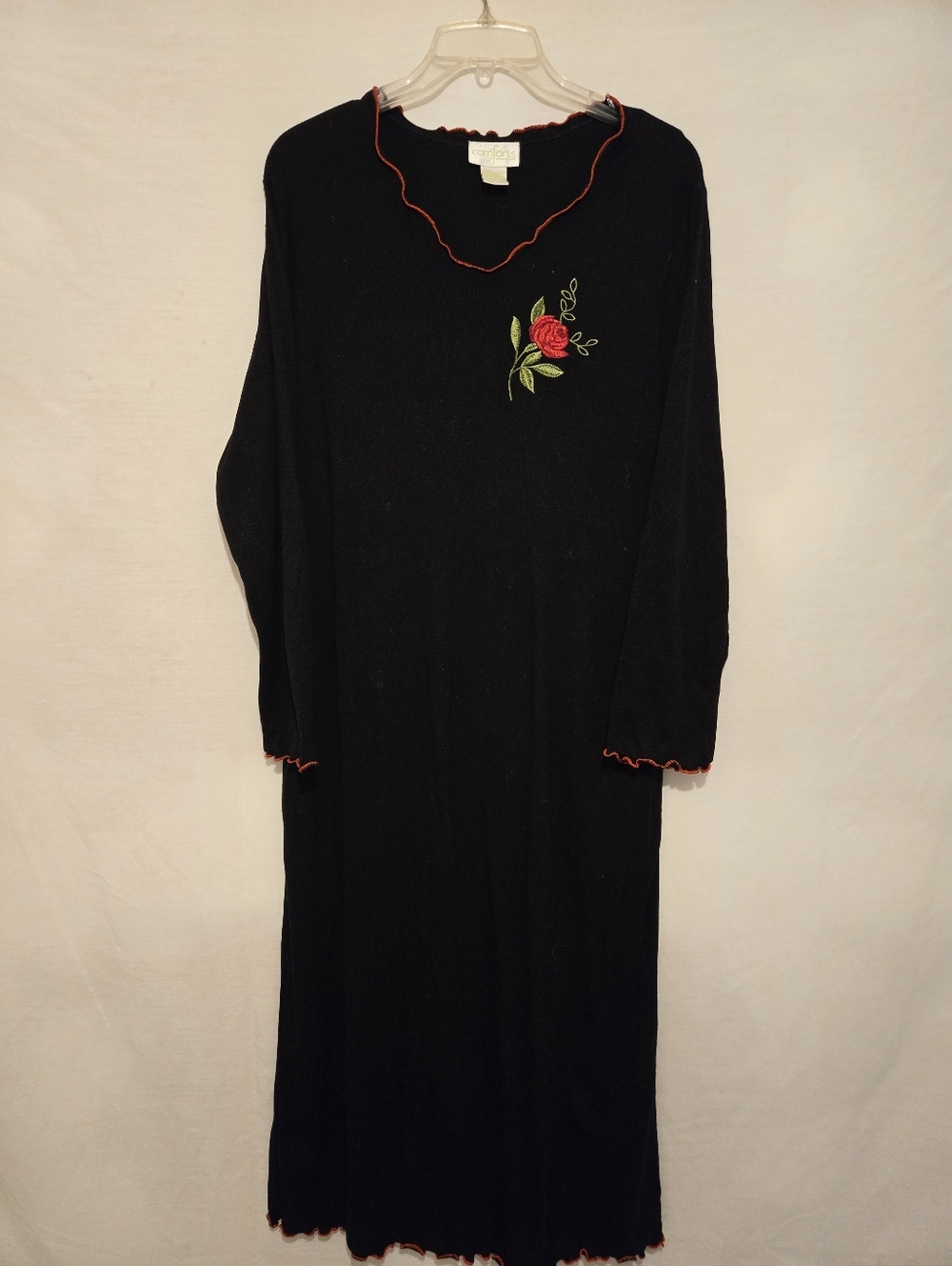 Vintage 90s Comfort By Shadowline Floor Legnth Dress Size  Large